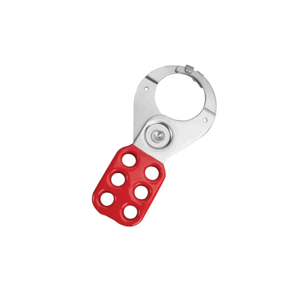 Red Safety Lock Hasps Six-Hole Lockout Device Steel Plastic 3701942250832