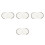 4Pcs Double Pedal Drum Patch White Drum Protection Sticker Easy Use 1