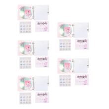 5Pcs Practical Pink Photo Album PVC PP Holder for Pictures