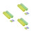 6Pcs Aaa to Aa Battery Converter, Tough PP Material, Assorted Colors 1