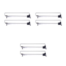 6Pcs Closet Space Saver Adjustable Metal Telescopic Pull Out Rod