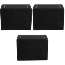 3Pcs Strong Black Vehicle Trash Can Lid for Car and Home
