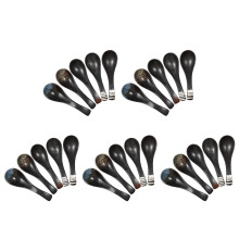 25Pcs Japanese Style Assorted Color Ceramic Soup Spoons for Dinner