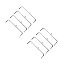 8 Pcs Square Purse Clasp Lock Frame For DIY Sewing Clutch Making