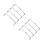 8 Pcs Square Purse Clasp Lock Frame For DIY Sewing Clutch Making 1
