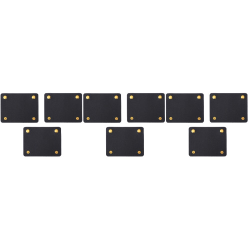 9Pcs PU Bag Handle Protectors Black Soft Portable Covers