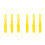 6Pcs Reusable Plastic Paint Mixer Sticks Yellow Manual Stirring Tool 1