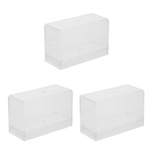 3Pcs Acrylic Model Car Display Case Clear Cover Home Use