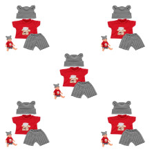 5Sets Multi Soft Cotton Doll Clothes Set Reborn Doll Outfits for Play