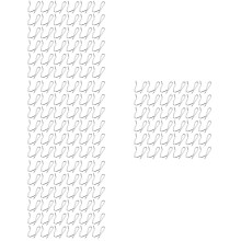 232Pcs Rust-Proof Stainless Steel Curtain Hook Pins for Home Drapery