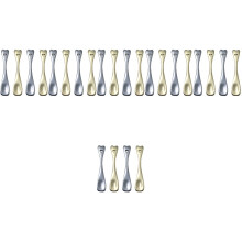 24Pcs Assorted Color Face Cream Spoons for Packaging Cosmetic Supplies