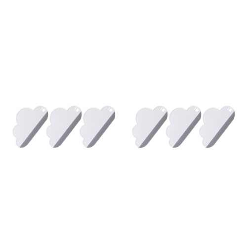 6Pcs Silicone Glass Squeegee White Window Wiper for Home Use Durable