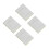 4Pcs White Acrylic Record Player Azimuth Ruler Vinyl Alignment Tool 1