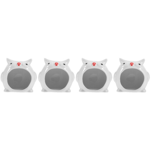 4Pcs White Ceramic Hamster Hideout Durable Summer Cooling Play Nest