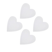 4Pcs Heart-Shaped Canvas Frames White Linen Wood for DIY Art Painting