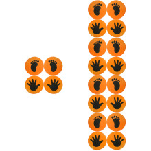 10Pairs Orange PVC Football Training Floor Markers Durable Spot Discs
