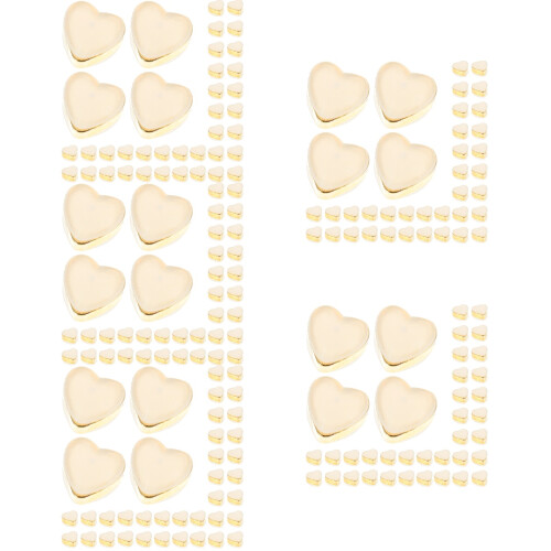 500Pcs Golden Silicone Ear Plugs Safe Secure Earring Backings