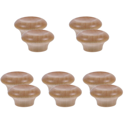 10Pcs Wood Pot Lid Knobs Wear-Resistant Small Lid Handles