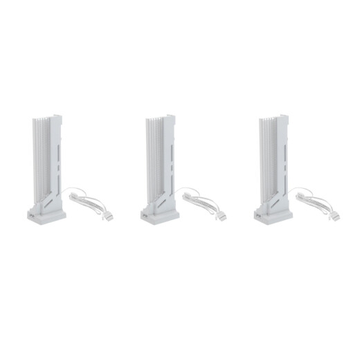 3Pcs White Magnetic Graphics Holder GPU Support with Argb Lights