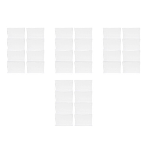 32Pcs Clear Plastic Shelf Separators for Wood and Wire Shelves