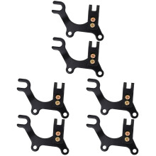 6Pcs Black Adjustable Bike Disc Brake Brackets Durable Frame Adapter