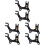 6Pcs Black Adjustable Bike Disc Brake Brackets Durable Frame Adapter 1