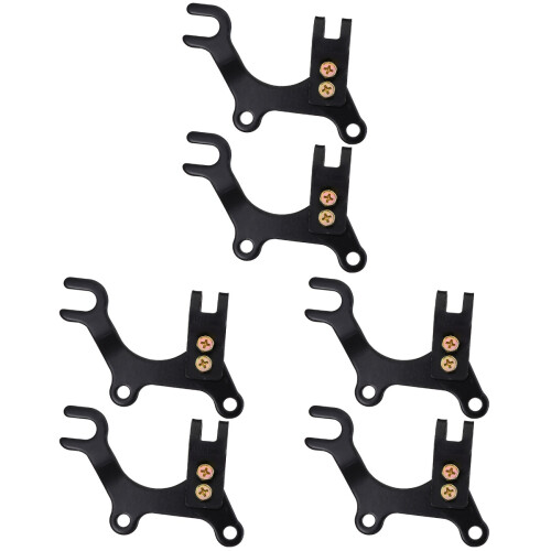 6Pcs Black Adjustable Bike Disc Brake Brackets Durable Frame Adapter