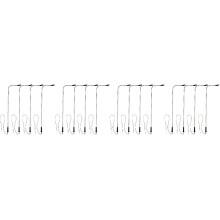16St Mini Straatlantaarns Poppenhuis Ornamenten Duurzaam ABS Staal