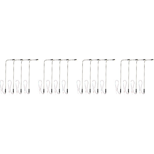16Pcs Durable Lamp Post Models for Dollhouse Garden Decor