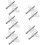 10Pcs Lightweight Steel Clock Winding Keys Silver Clock tools 1