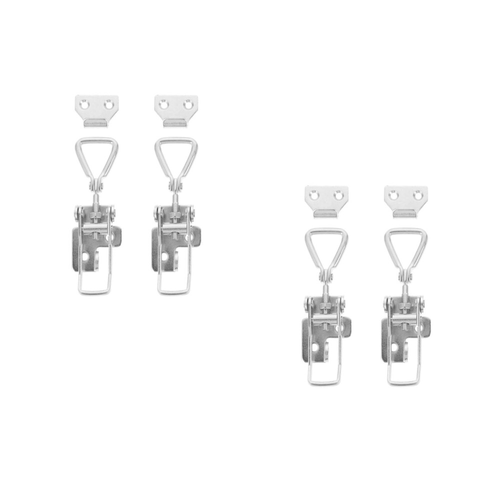 4Pcs Adjustable Stainless Steel Hasp Lock For Marine Boat Yacht 3702192840170