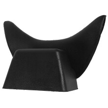 Comfortable Black Rubber Neck Rest Pillow for Shampoo Bowls