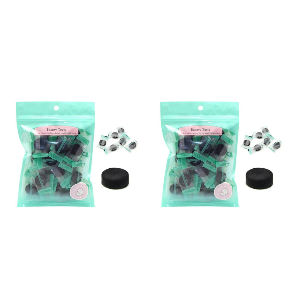 Villcase Black 80Pcs Bamboo Compressed Mask Fabric For Skin Care Women