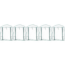 5Pcs Garden Replacement Cover Transparent PVC Mini Greenhouse Kit