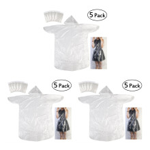 3Pcs One- Pe Outdoor Raincoats Compact and Easy to Carry