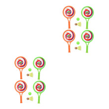 4Sets Assorted Color Tennis Toy Racket Set for Kids Outdoor Exercise