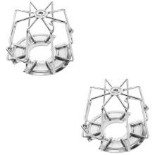 2Pcs Silver Iron Fire Sprinkler Guard Protective Cover for Home