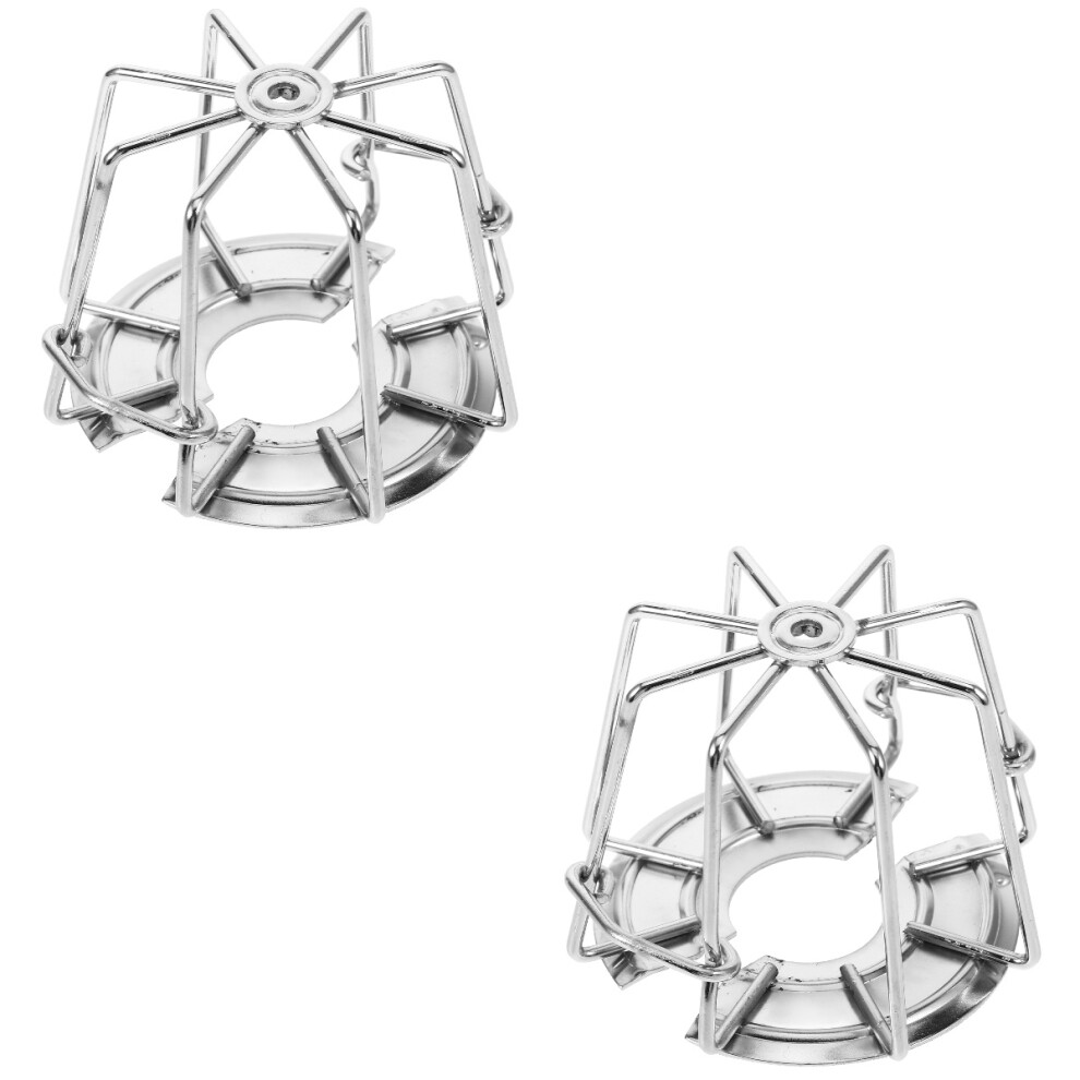 2Pcs Silver Iron Fire Sprinkler Guard Protective Cover For Home 3701942250177