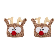 2Pcs Baby Knit Reindeer Hat Handmade Crochet Antlers Warm