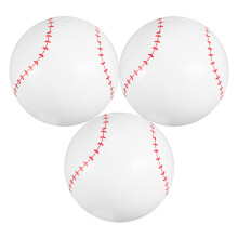 3Pièces Balles Gonflables Baseball En PVC Pour Amusement Enfants