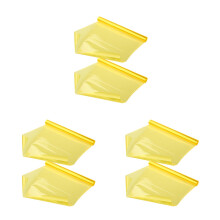 3Pcs Yellow Headlight Tint Film PVC Car Light Wraps Scratch Resistant