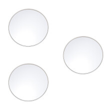 3Pcs Compact 10X Magnifying Suction Cup Mirror White Vanity Mirror