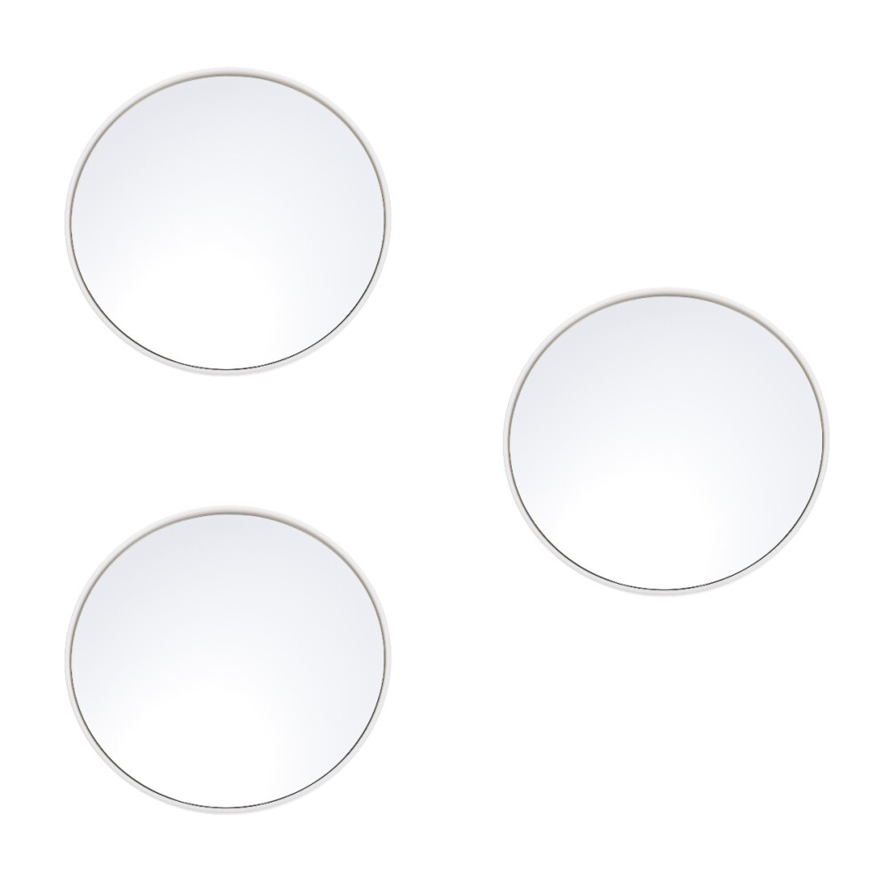 Vaguelly White 3Pcs Compact 10X Magnifying Suction Cup Mirror Vanity Mirror