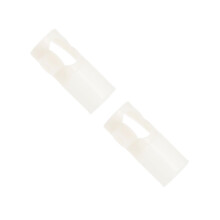 2Pcs White Flute Learning Mouthpiece ABS Strong Durable Accessory