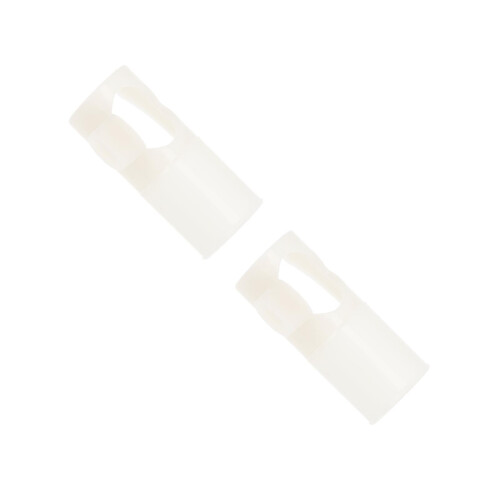 2Pcs White Flute Learning Mouthpiece ABS Strong Durable Accessory