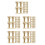 750Pcs Tiny Golden Mini Spirit Cups Plastic Wedding Props 1
