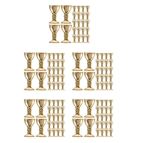 750Pcs Tiny Golden Mini Spirit Cups Plastic Wedding Props
