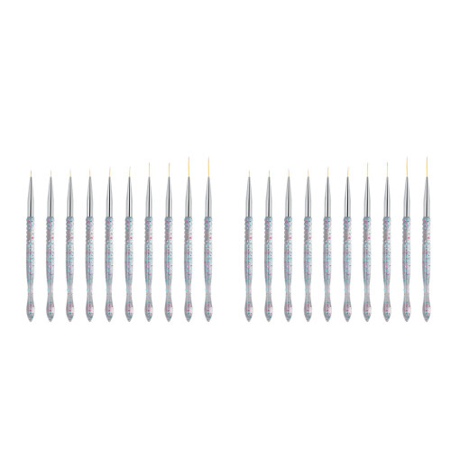 4Sets Manicure Pens Multi Color PVC Handle Nail Art Drawing Tools