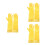 3Paires Robe Satin D'honneur Enfants 1