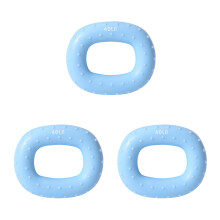 3Pcs Blue Silicone Hand Grip Exercisers Wrist Strength Trainer Rings